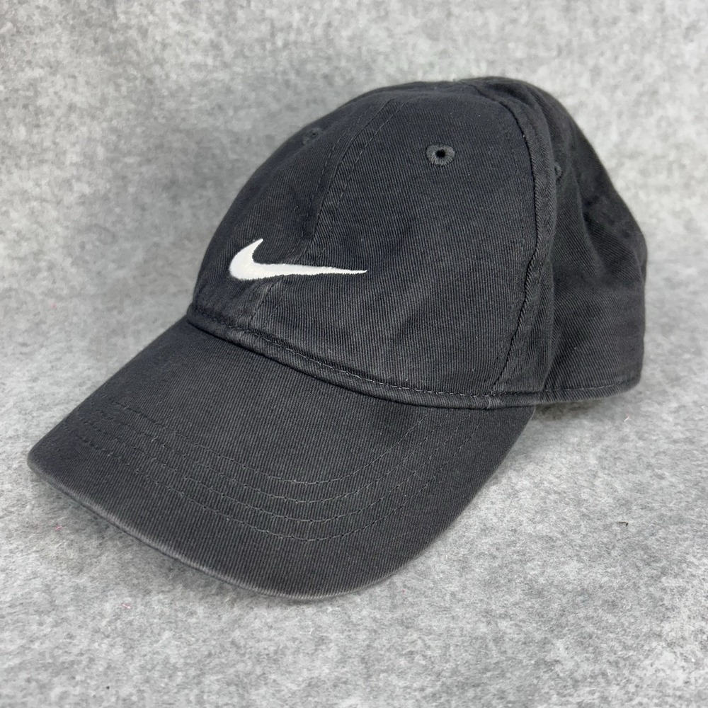 Swoosh Logo Kids Gray Nike Baseball Cap Adjustable Strap Child OS